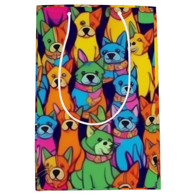 Cute färglös hundar lycklig hundar (Framsidan)