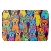 Cute färglös hundar lycklig hundar