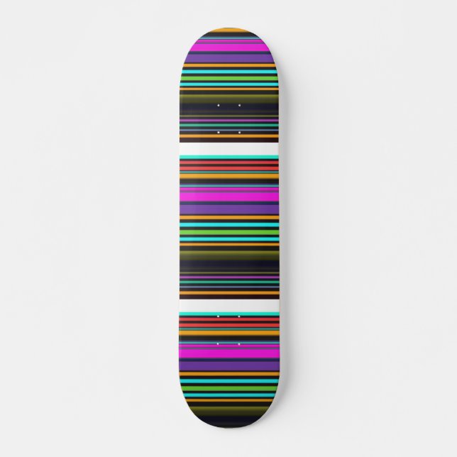 Cute färglös nylon rand mini skateboard bräda 18,5 cm (Framsida)
