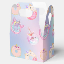 Cute färglös pastel Unicorns Rainbow Donuts