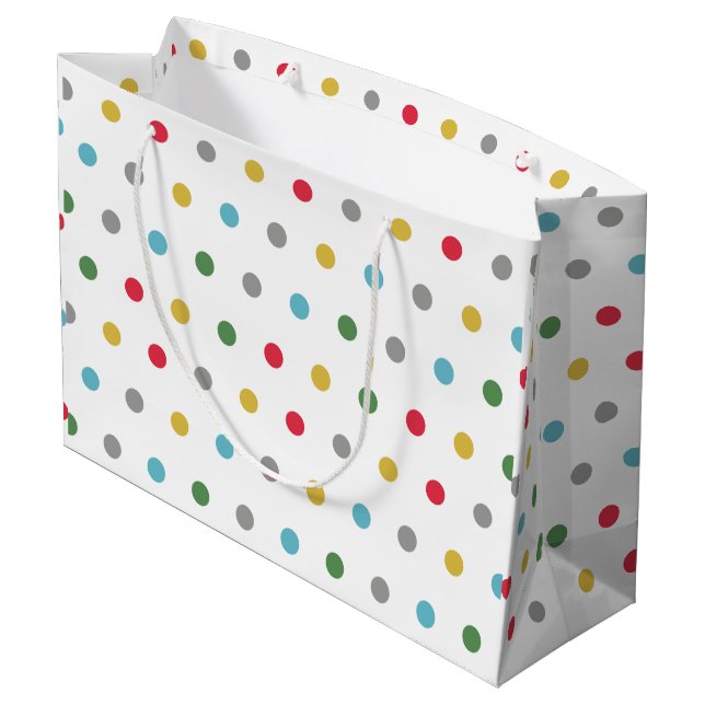 Cute färglös polka dots mönster (Baksidan Vinklad)