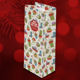 Cute, färglösa Helgdag ger Liquor Gift-säck