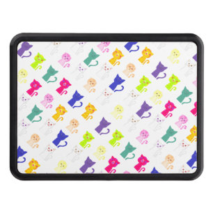 Cute, färglösa, roliga katter mönster dragkroksskydd