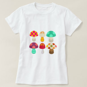 Cute färglösa svampar t shirt