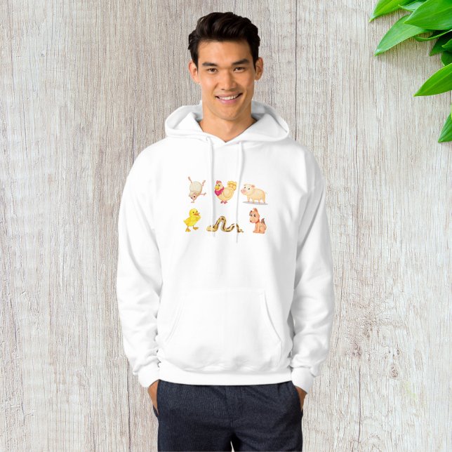 Cute Farm and Pet Animals Hoodie (Skapare uppladdad)