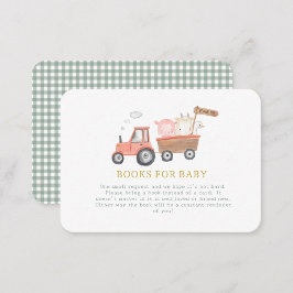 Cute Farm Animal Barnyard Bokar för baby Tilläggskort