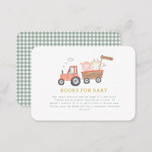 Cute Farm Animal Barnyard Bokar för baby Tilläggskort