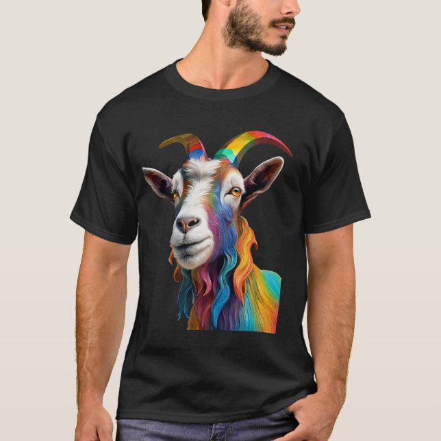 Cute Farm Animal Goat Billy Goat Farm Yard T Shirt (Framsida)