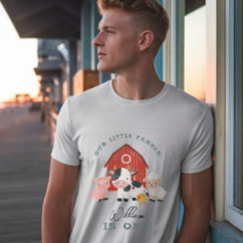 Cute Farm Animal Kids Birthday Parent Dad T Shirt