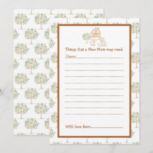 Cute Farm Barn Baby Shower Inbjudningar