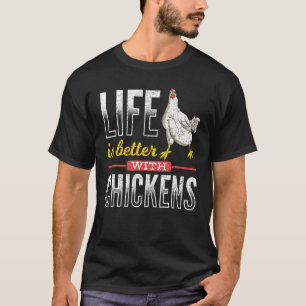 Cute Farm Bird Animal Farmer Farming Hen Chicken T Shirt
