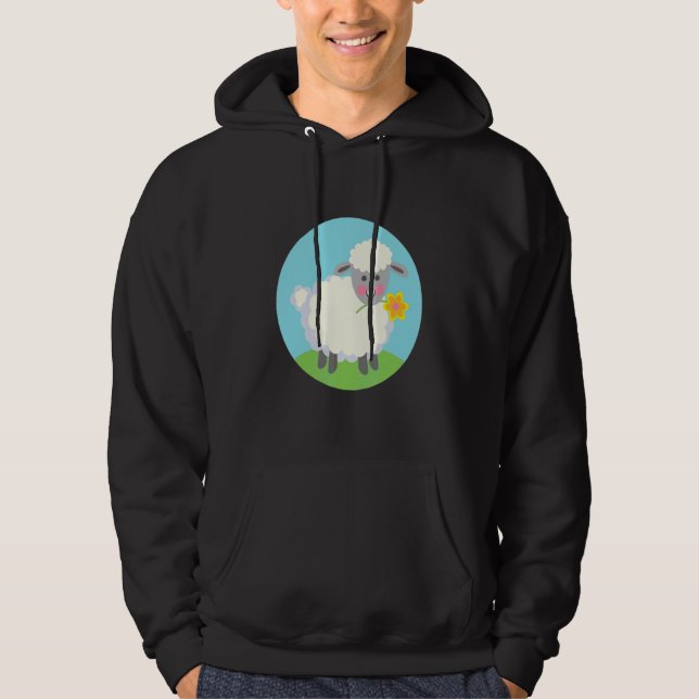 Cute Farm Får Hoodie (Framsida)