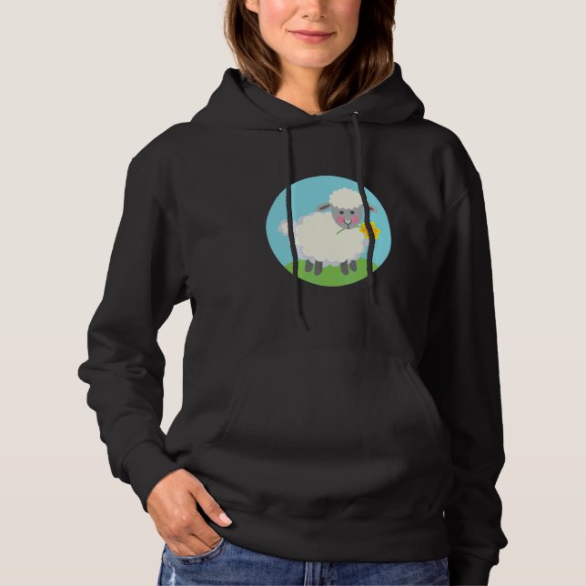 Cute Farm Får T Shirt (Framsida)