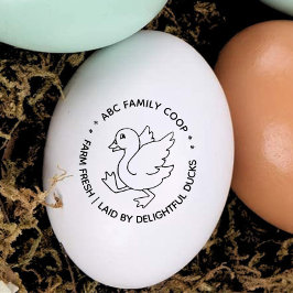 Cute Farm Fresh Anka Eggs Stämpel