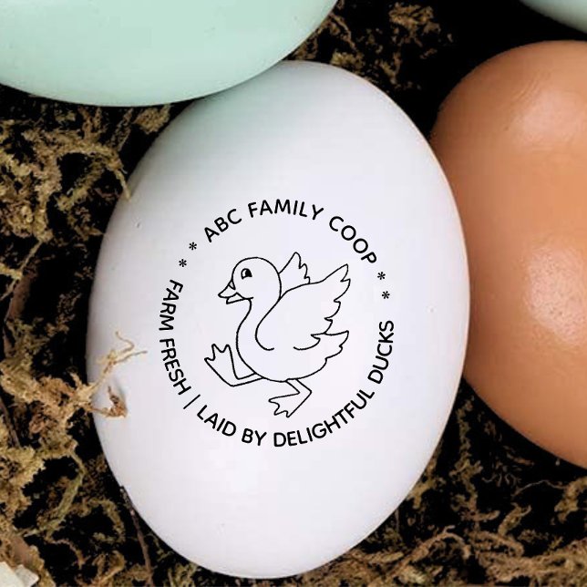 Cute Farm Fresh Anka Eggs Stämpel (Skapare uppladdad)