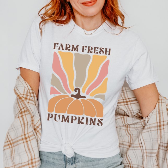 Cute Farm Fresh Fall Pumpkin Season T Shirt (Skapare uppladdad)