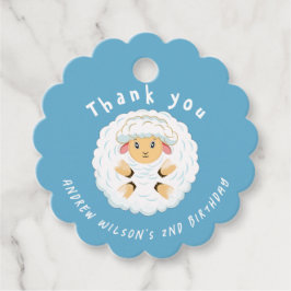 Cute Farm Sheep Farm Party Animal Ball Gåvor Etiketter