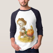 Cute Farmer Hund med Pumpkin