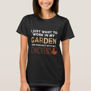 Cute Farmer Jag vill bara arbeta i min Ga T Shirt