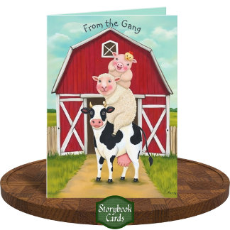 Cute Farmyard Animals Stack Saknar du bra Kort