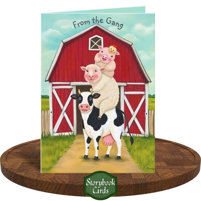Cute Farmyard Animals Stack Saknar du bra Kort (Skapare uppladdad)