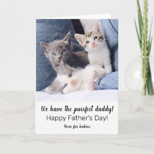 Cute fars dag-kort från hårigets babbies kort