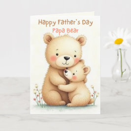 Cute Fars dag med boskap Mjuka pastelldjur Kort