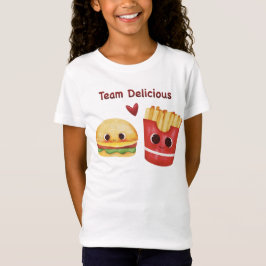 Cute Fast Food - Kawaii Junk Food Ansikte Baby Bod T Shirt