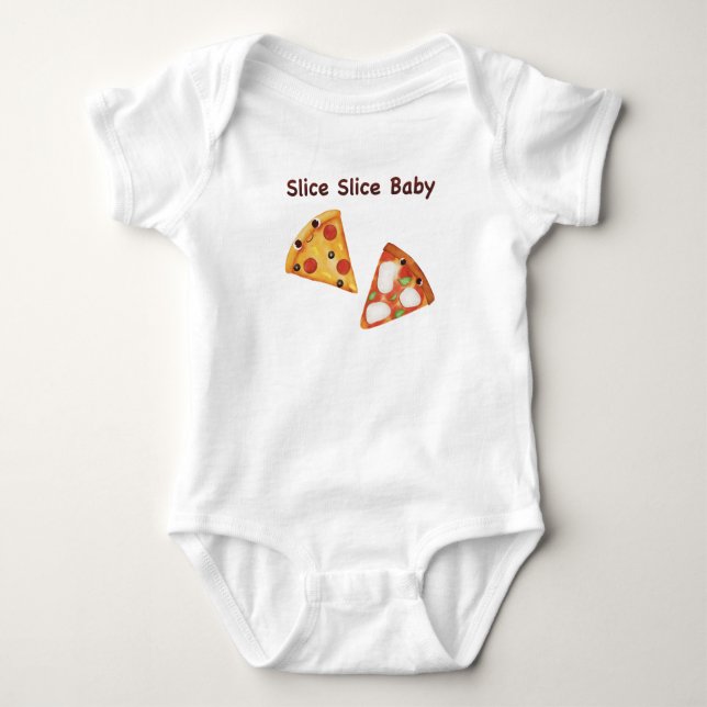 Cute Fast Food Pizza - Kawaii Junk Food Ansikte T Shirt (Framsida)