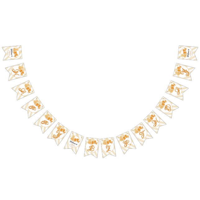 Cute Fat Orange Cat 1st Birthday Vimplar (Alla)