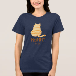 Cute Fat Orange Cat Baby Shower Mommy-to-be T Shirt