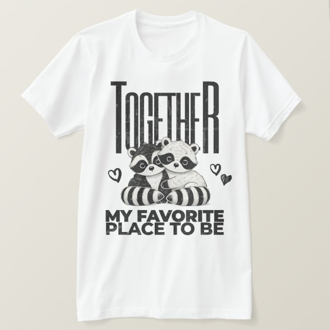 Cute Favorite Ställe för att bli Valentines Shirt T (Design framsida)