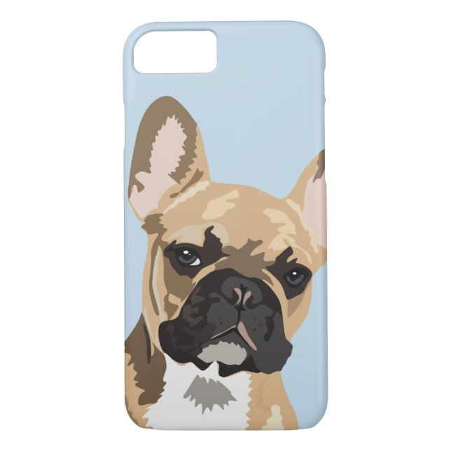 Cute Fawn Red Fransk Bulldog Case-Mate iPhone Skal (Baksida)