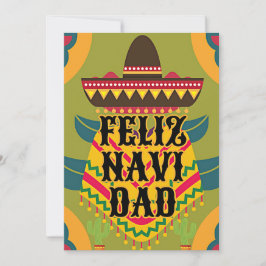 Cute feliz navidad christmas julkort