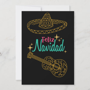 Cute feliz navidad christmas julkort