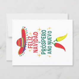 Cute feliz navidad christmas vykort