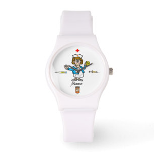 Cute Female Nurse Watch + Medicine Personalize it Armbandsur