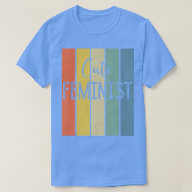 Cute Feminist Jämställdhet för kvinnor stärker kvi T Shirt (Design framsida)