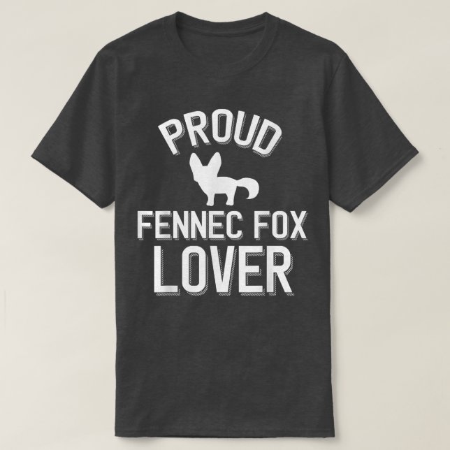 Cute Fennec for Älskare Proud Fennec for Älskare T Shirt (Design framsida)