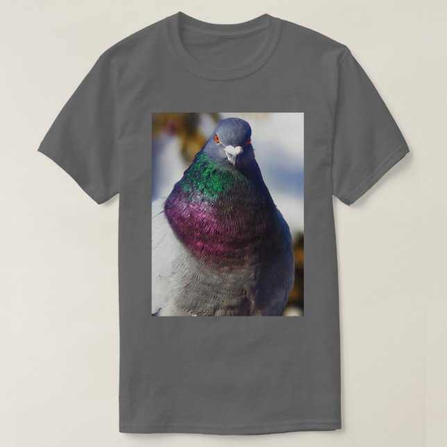 Cute Feral Pigeon T Shirt (Design framsida)
