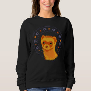 Cute ferret art adsible animal t shirt