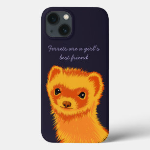 Cute ferret art Illrets är flickornas bästa vän