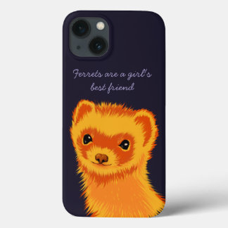Cute ferret art Illrets är flickornas bästa vän