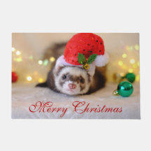 Cute Ferret i jultomten