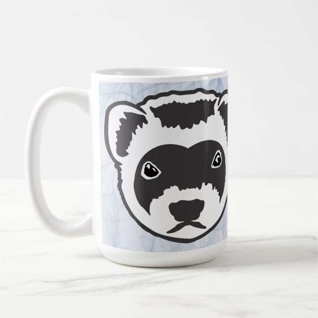 Cute Ferret Kaffemugg (Vänster)