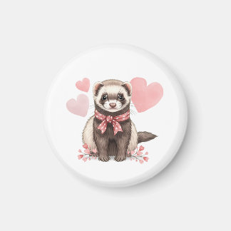 Cute Ferret Kawaii Pet Animal Locker Decoration  Magnet