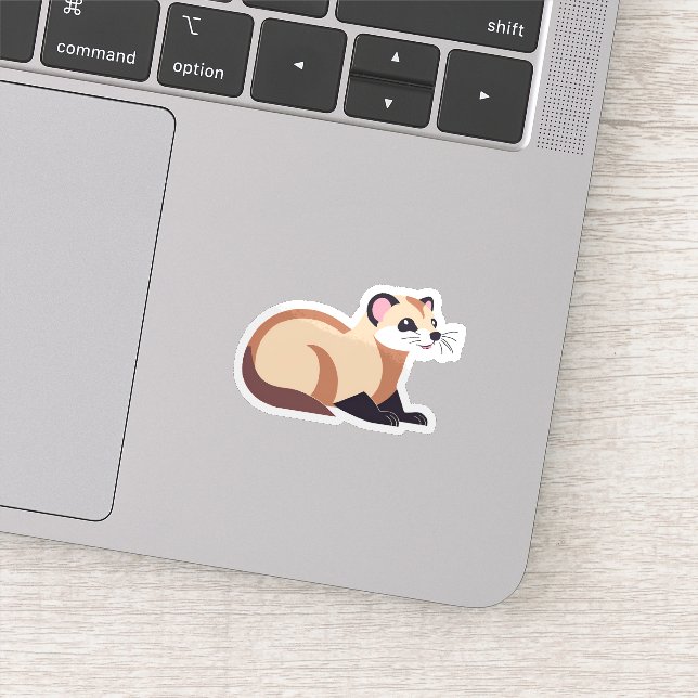 Cute Ferret Klistermärken (Detalj)