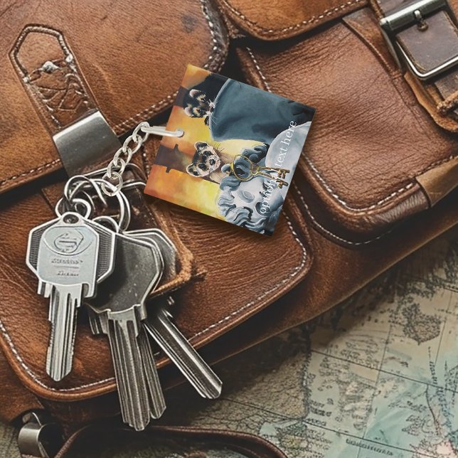 Cute Ferret Nycklar Cherub (Skapare uppladdad)