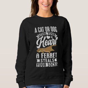 Cute Ferret Steal Socks T Shirt