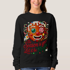 Cute Festive Christmas Cookie Crewneck Gift T Shirt